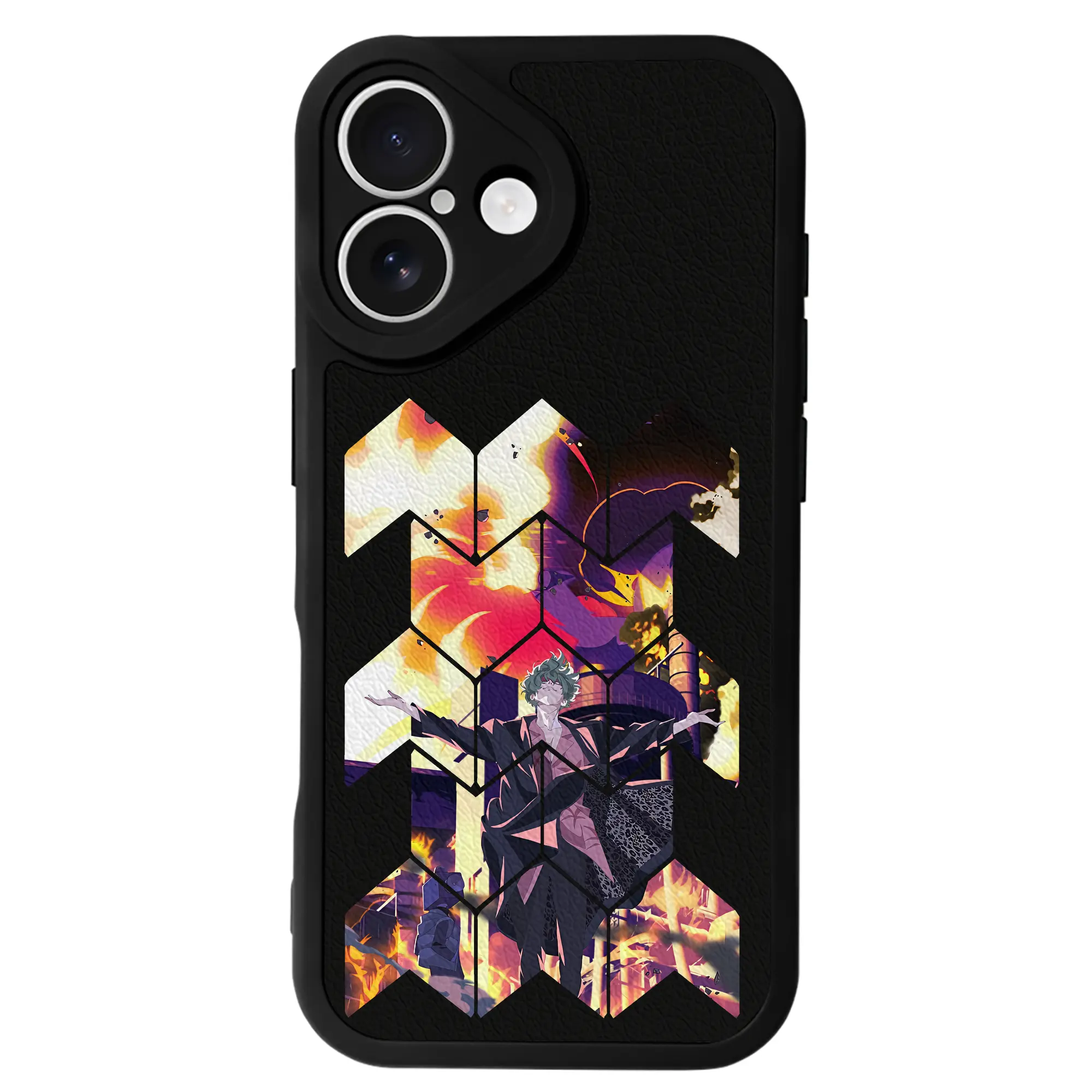 リコリス・リコイル グッズ,真島 - IPhone 16シリーズ対応 ・ シリコンスマホケース ・ レザー調 ・ 高精度フィット ・ 耐衝撃 ・ ワイヤレス充電対応 ・ 精密カット